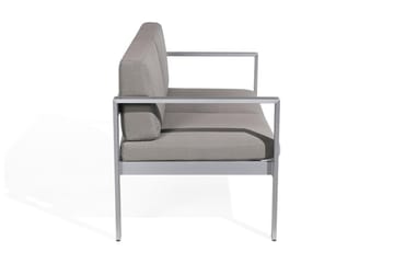 Puutarhasohva Tirrena 142 cm - Harmaa - Puutarhakalusteet - Terassiryhmät - Terassisohvat