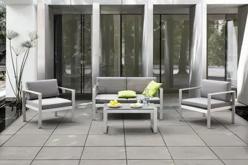 Puutarhasohva Tirrena 142 cm - Puutarhakalusteet - Terassiryhmät - Terassisohvat
