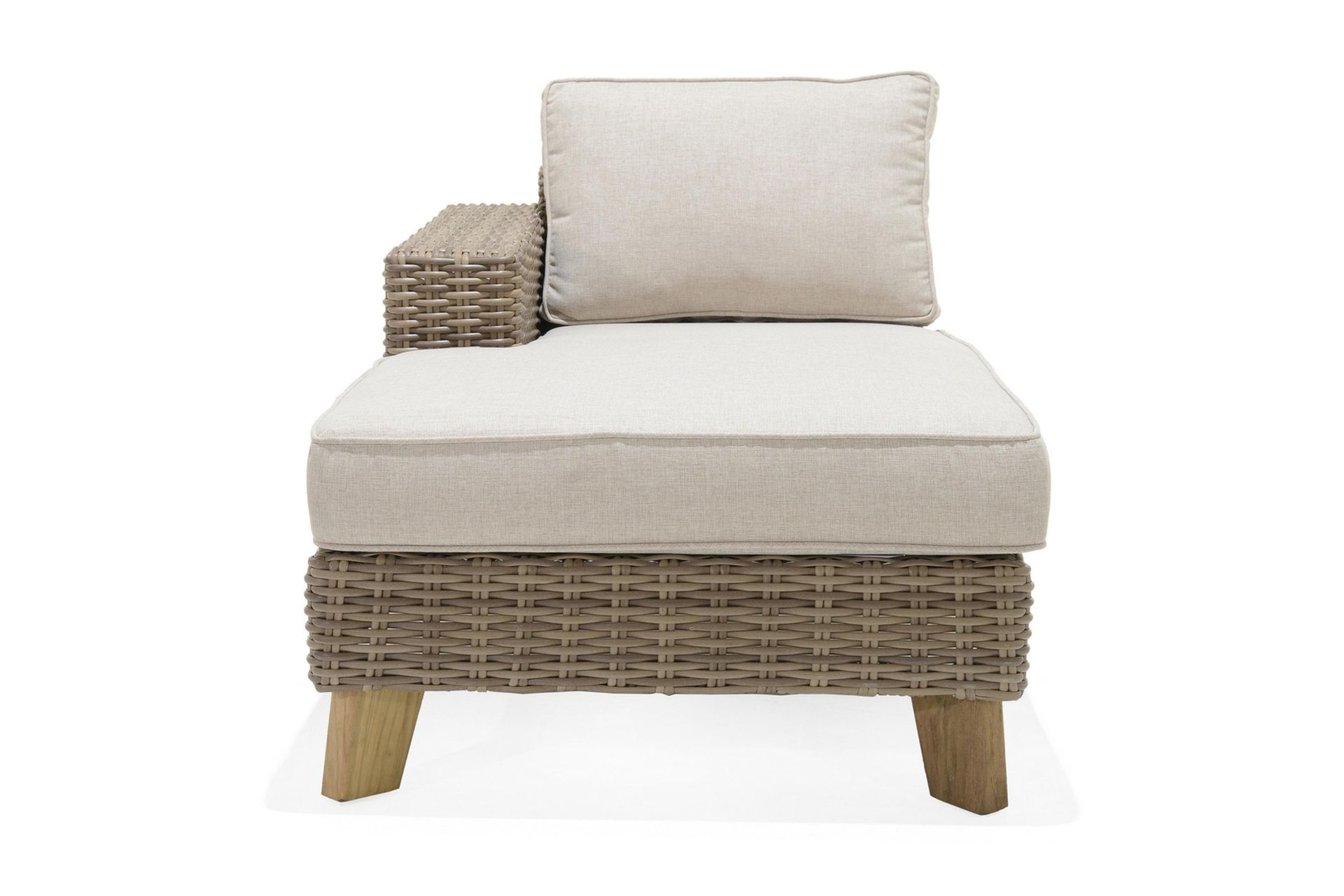 Sohva Bahamas Käsinojalla Oikea - Beige - Puutarhakalusteet - Terassiryhmät - Terassisohvat