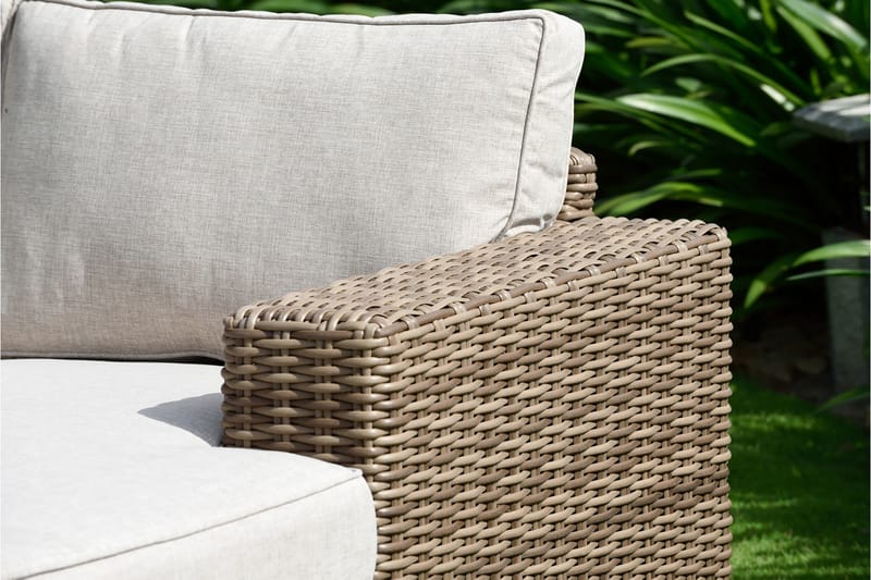 Sohva Bahamas Käsinojalla Vasen - Beige - Puutarhakalusteet - Terassiryhmät - Terassisohvat