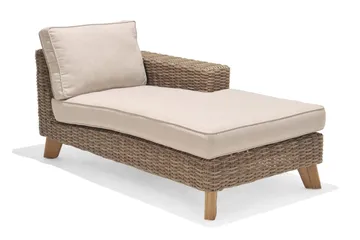 Sohva Barbados Käsinojalla Vasen - Beige - Puutarhakalusteet - Terassiryhmät - Terassisohvat