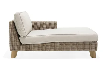 Sohva Barbados Käsinojalla Vasen - Beige - Puutarhakalusteet - Terassiryhmät - Terassisohvat
