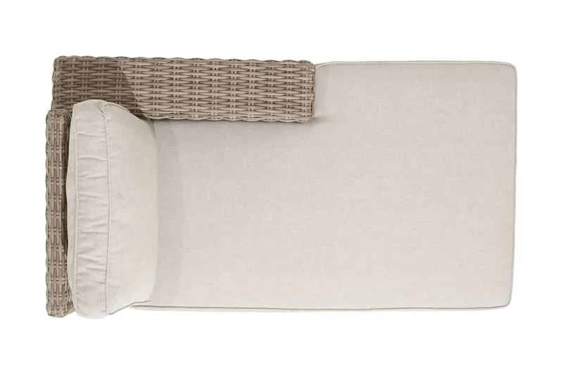 Sohva Barbados Käsinojalla Vasen - Beige - Puutarhakalusteet - Terassiryhmät - Terassisohvat