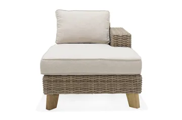 Sohva Barbados Käsinojalla Vasen - Beige - Puutarhakalusteet - Terassiryhmät - Terassisohvat