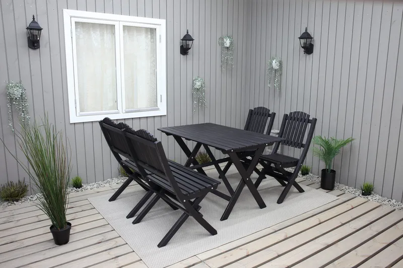 Sohva Delpino - Kahvimusta - Puutarhakalusteet - Terassiryhmät - Terassisohvat