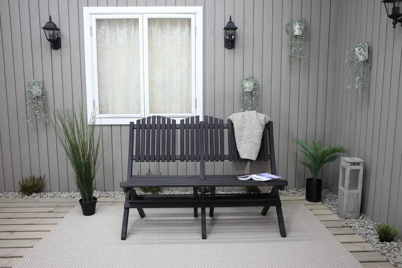 Sohva Delpino - Kahvimusta - Puutarhakalusteet - Terassiryhmät - Terassisohvat