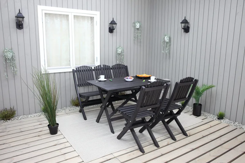 Sohva Delpino - Kahvimusta - Puutarhakalusteet - Terassiryhmät - Terassisohvat