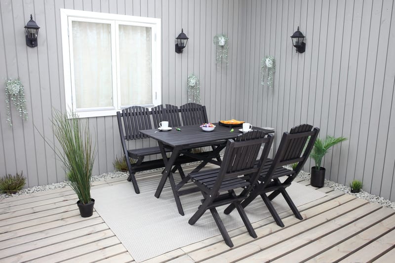 Sohva Delpino - Kahvimusta - Puutarhakalusteet - Terassiryhmät - Terassisohvat