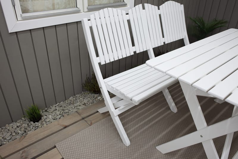 Sohva Delpino - Valkoinen - Puutarhakalusteet - Terassiryhmät - Terassisohvat