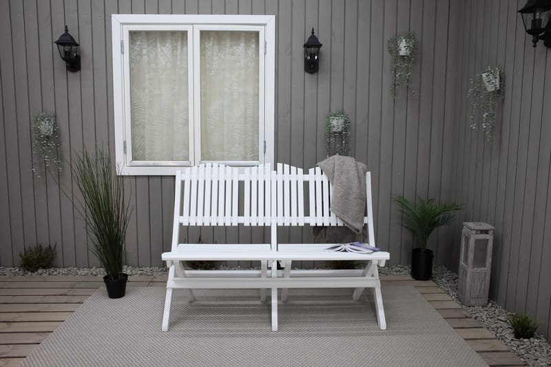 Sohva Delpino - Valkoinen - Puutarhakalusteet - Terassiryhmät - Terassisohvat