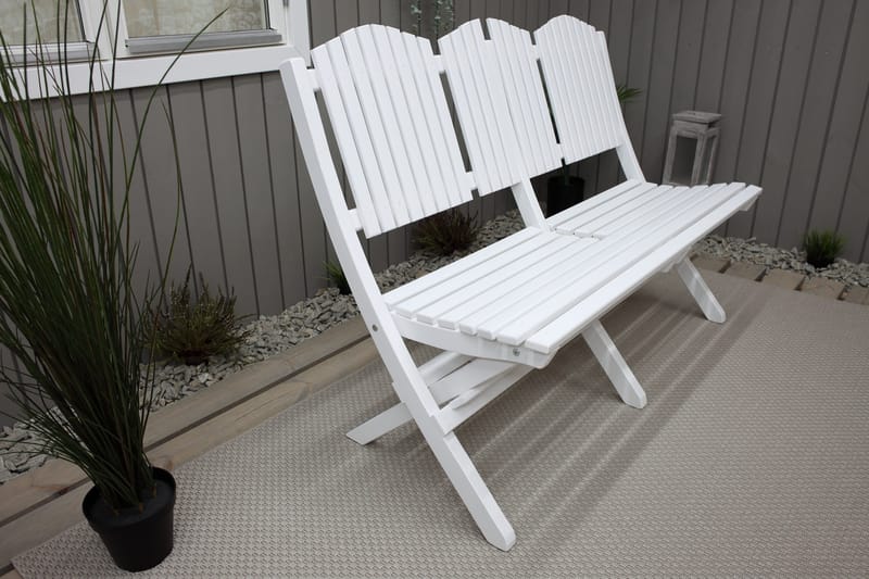 Sohva Delpino - Valkoinen - Puutarhakalusteet - Terassiryhmät - Terassisohvat