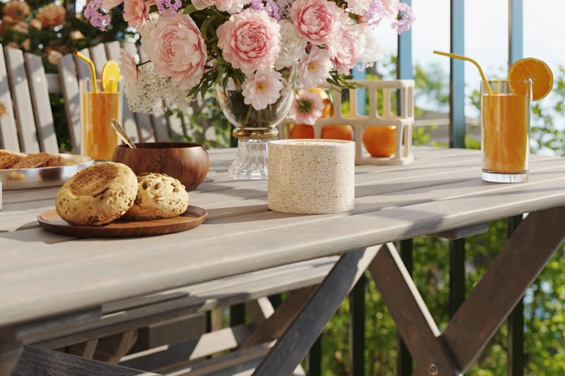 Sohvaryhmä Delpino - Harmaa - Puutarhakalusteet - Ulkoryhmä - Ruokailuryhmät ulos