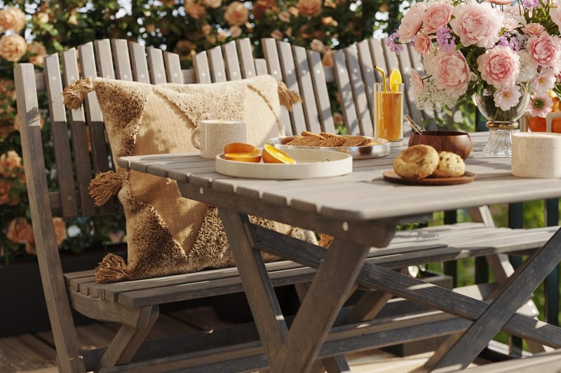 Sohvaryhmä Delpino - Harmaa - Puutarhakalusteet - Ulkoryhmä - Ruokailuryhmät ulos