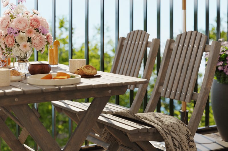 Sohvaryhmä Delpino - Harmaa - Puutarhakalusteet - Ulkoryhmä - Ruokailuryhmät ulos