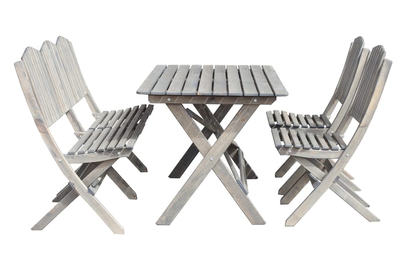 Sohvaryhmä Delpino - Harmaa - Puutarhakalusteet - Ulkoryhmä - Ruokailuryhmät ulos