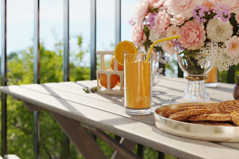 Sohvaryhmä Delpino - Harmaa - Puutarhakalusteet - Ulkoryhmä - Ruokailuryhmät ulos