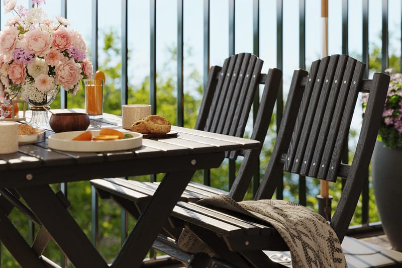 Sohvaryhmä Delpino - Kahvimusta - Puutarhakalusteet - Ulkoryhmä - Ruokailuryhmät ulos