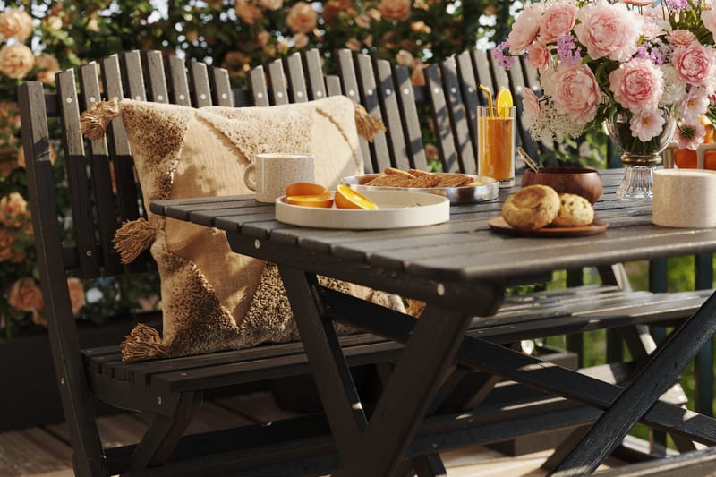 Sohvaryhmä Delpino - Kahvimusta - Puutarhakalusteet - Ulkoryhmä - Ruokailuryhmät ulos