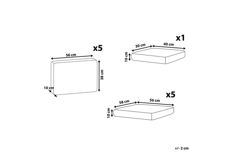 Tyynynpäällinen Rooma - Puutarhakalusteet - Terassiryhmät - Päälliset