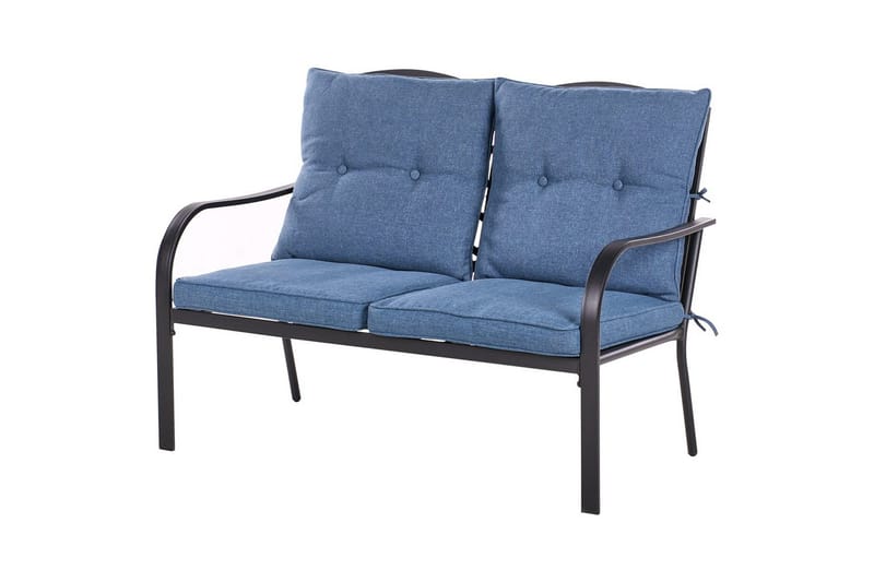 Ulkoiluryhmä Mestrino - Sininen, Musta - Puutarhakalusteet - Terassiryhmät - Sohvaryhmät ulos