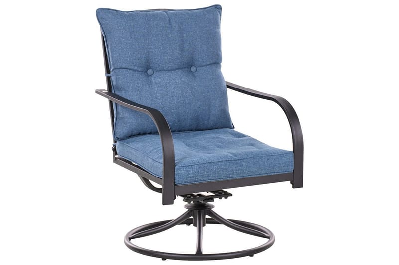 Ulkoiluryhmä Mestrino - Sininen, Musta - Puutarhakalusteet - Terassiryhmät - Sohvaryhmät ulos