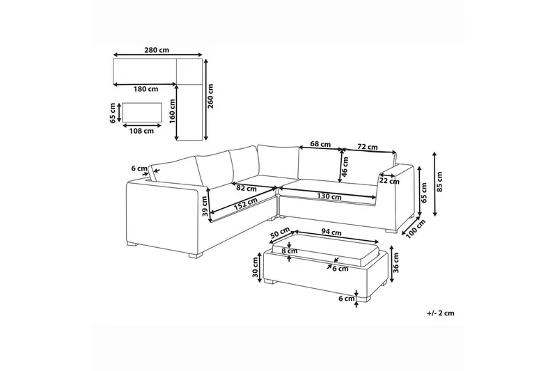 Ulkoiluryhmä Rinella - Puutarhakalusteet - Terassiryhmät - Terassisohvat