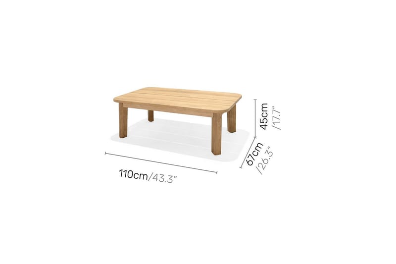 Ulkomöbeliryhmä Lifestyle Garden Bahamas 2-istuttava & oikea divaani sohvapöytä 110 - Puutarhakalusteet - Terassiryhmät - Sohvaryhmät ulos