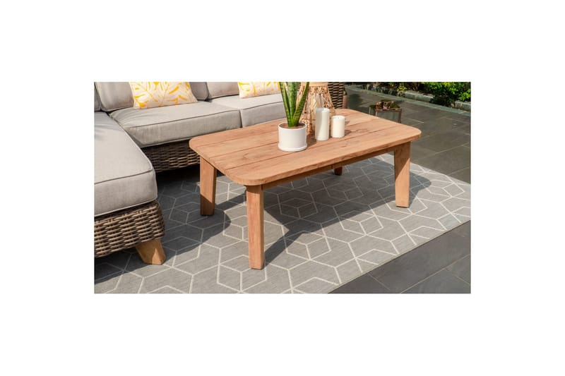 Ulkomöbeliryhmä Lifestyle Garden Bahamas 2-istuttava & oikea divaani sohvapöytä 110 - Puutarhakalusteet - Terassiryhmät - Sohvaryhmät ulos
