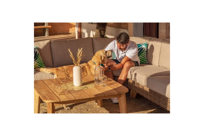 Ulkomöbeliryhmä Lifestyle Garden Bahamas 2-istuttava vasen&oikea & kulmatuoli & sohvapöytä 100 - Puutarhakalusteet - Terassiryhmät - Sohvaryhmät ulos