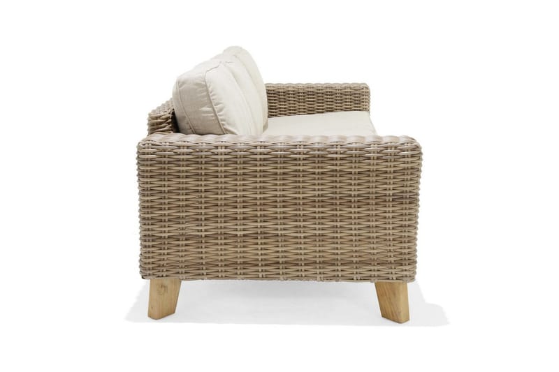 Ulkomöbeliryhmä Lifestyle Garden Bahamas 2 x 3-istuttava & sohvapöytä 110 - Puutarhakalusteet - Terassiryhmät - Sohvaryhmät ulos