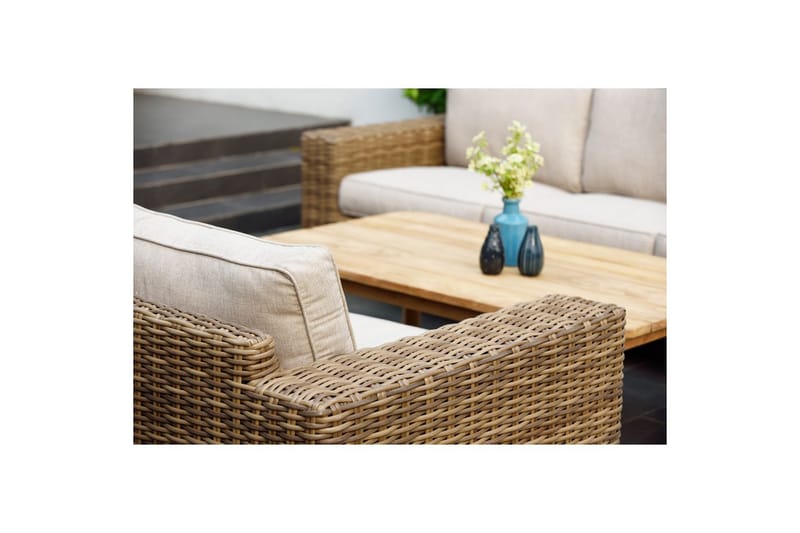 Ulkomöbeliryhmä Lifestyle Garden Bahamas 2 x 3-istuttava & sohvapöytä 110 - Puutarhakalusteet - Terassiryhmät - Sohvaryhmät ulos