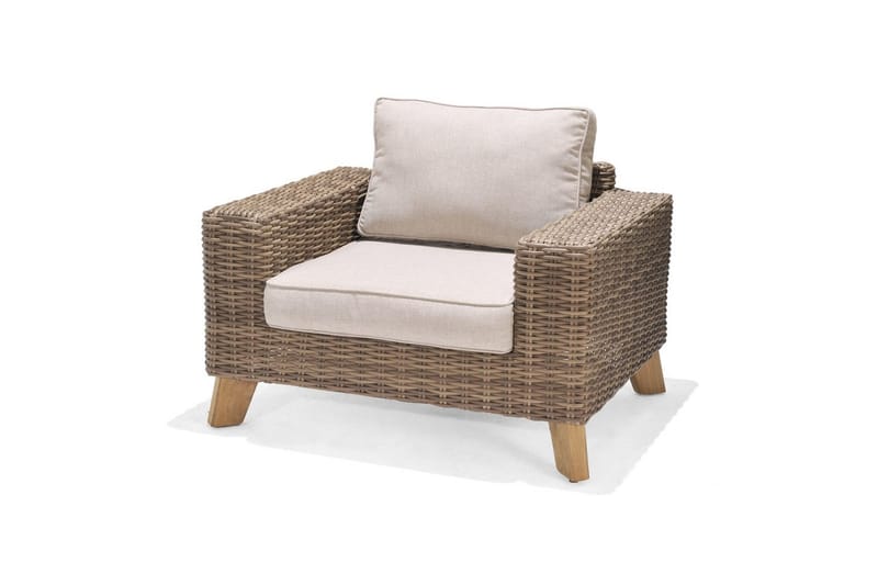 Ulkomöbeliryhmä Lifestyle Garden Bahamas 2 x nojatuoli & 3-istuttava & sohvapöytä 140 - Puutarhakalusteet - Terassiryhmät - Sohvaryhmät ulos