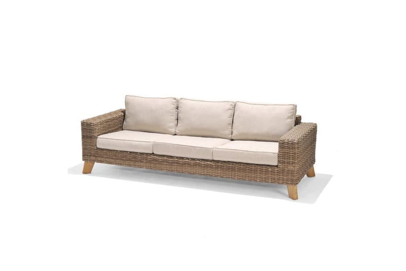 Ulkomöbeliryhmä Lifestyle Garden Bahamas 2 x nojatuoli & 3-istuttava & sohvapöytä 140 - Puutarhakalusteet - Terassiryhmät - Sohvaryhmät ulos