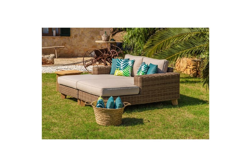 Ulkomöbeliryhmä Lifestyle Garden Bahamas divaanin vasen&oikea - Puutarhakalusteet - Terassiryhmät - Sohvaryhmät ulos