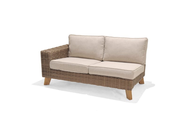 Ulkomöbeliryhmä Lifestyle Garden Barbados 2-istuttava & vasen divaani sohvapöytä 110 - Puutarhakalusteet - Terassiryhmät - Sohvaryhmät ulos