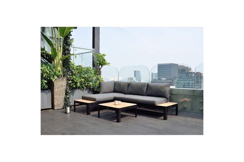 Ulkomöbeliryhmä Lifestyle Garden Portals 2x 2-istuttava modulisohva & sohvapöytä - Puutarhakalusteet - Terassiryhmät - Sohvaryhmät ulos