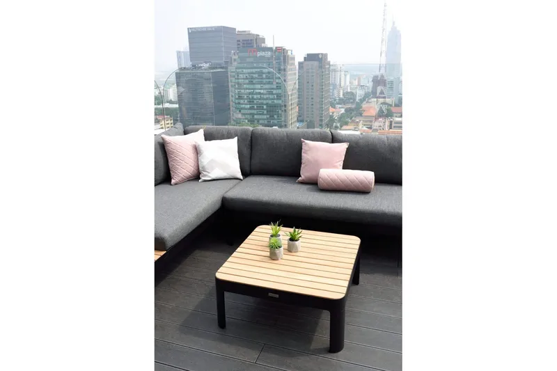 Ulkomöbeliryhmä Lifestyle Garden Portals 2x 2-istuttava modulisohva & sohvapöytä - Puutarhakalusteet - Terassiryhmät - Sohvaryhmät ulos