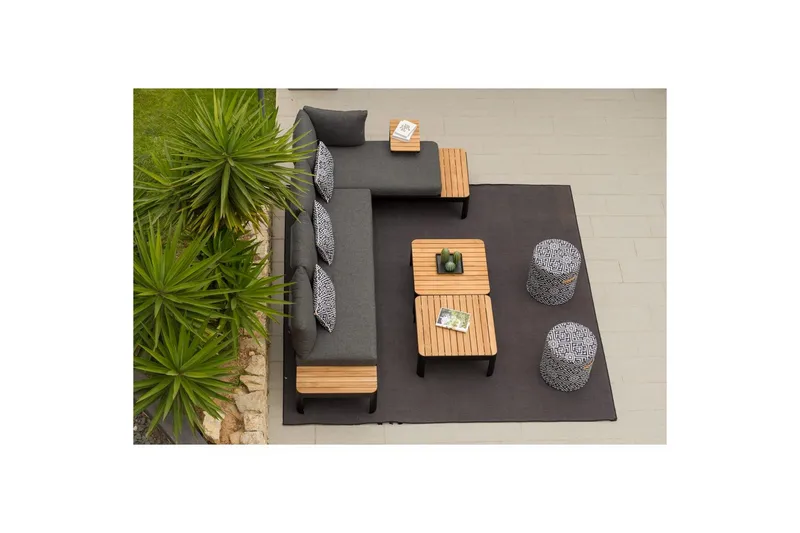 Ulkomöbeliryhmä Lifestyle Garden Portals 2-istuttava & 3-istuttava modulisohva & sohvapöytä - Puutarhakalusteet - Terassiryhmät - Sohvaryhmät ulos