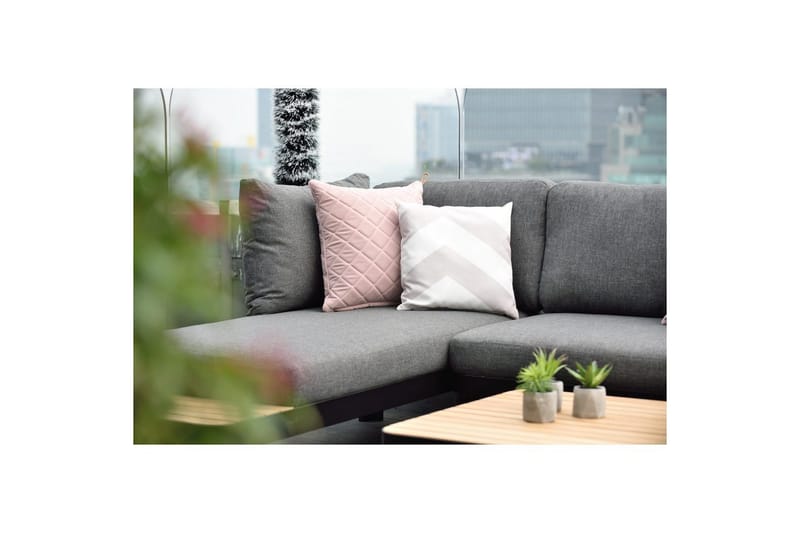 Ulkomöbeliryhmä Lifestyle Garden Portals 2x 2-istuttava modulisohva & 2x sohvapöytä - Puutarhakalusteet - Terassiryhmät - Sohvaryhmät ulos