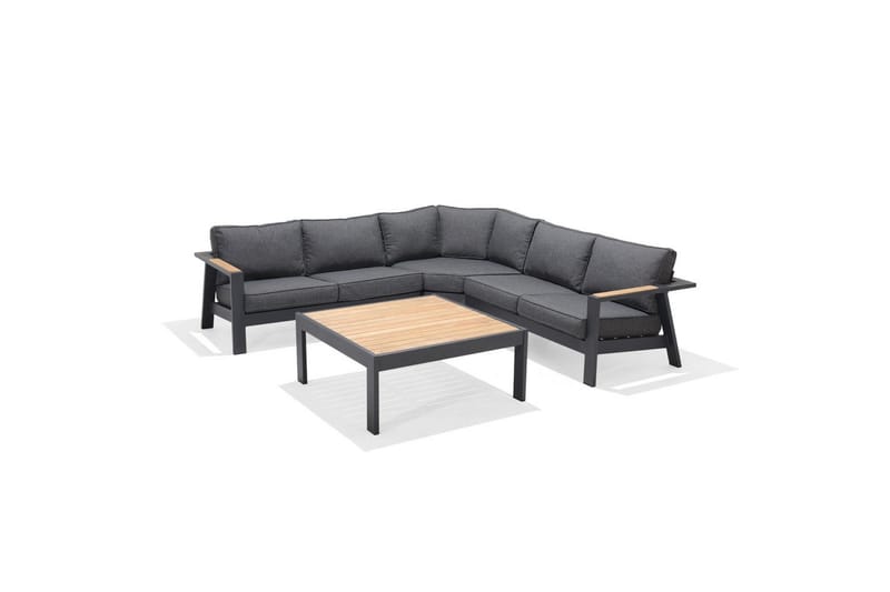 Ulkomöbeliryhmä Lifestyle Garden PALAU 2-istuttava oikea & vasen + kulmasohvatuoli + sohvapöytä 100 cm - Puutarhakalusteet - Terassiryhmät - Sohvaryhmät ulos