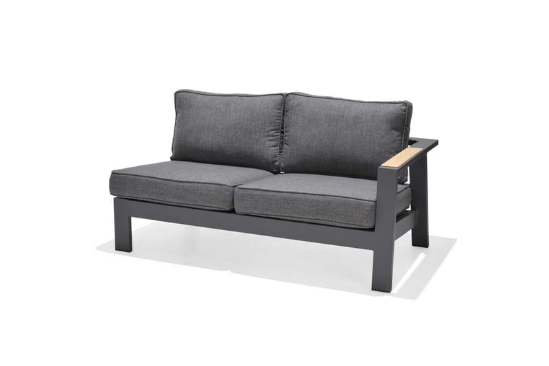 Ulkomöbeliryhmä Lifestyle Garden PALAU 2-istuttava oikea & vasen + kulmasohvatuoli + sivutuoli + sohvapöytä 140 cm - Puutarhakalusteet - Terassiryhmät - Sohvaryhmät ulos