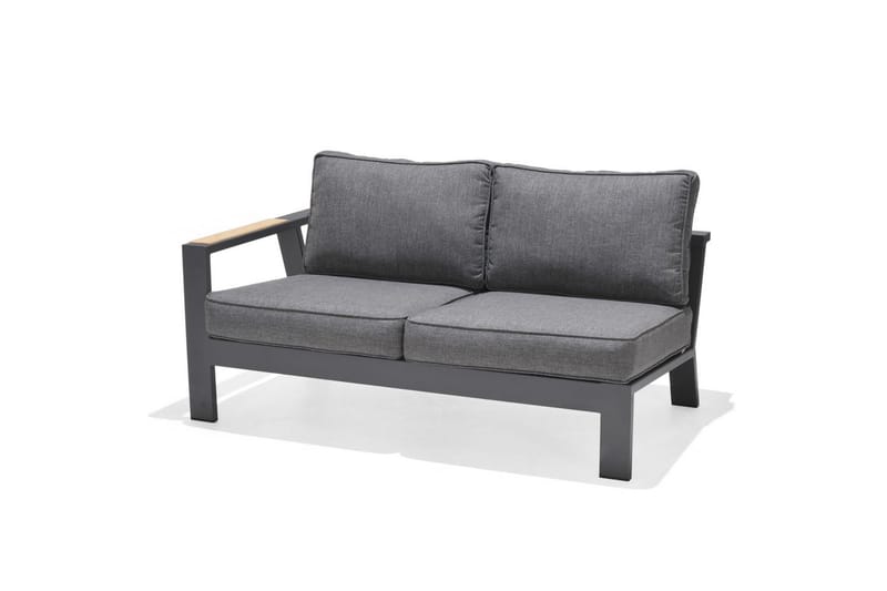 Ulkomöbeliryhmä Lifestyle Garden PALAU 2-istuttava oikea & vasen + kulmasohvatuoli + sivutuoli + sohvapöytä 140 cm - Puutarhakalusteet - Terassiryhmät - Sohvaryhmät ulos