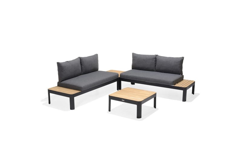 Ulkomöbeliryhmä Lifestyle Garden Portals 2x 2-istuttava modulisohva & 2x sohvapöytä - Puutarhakalusteet - Terassiryhmät - Sohvaryhmät ulos
