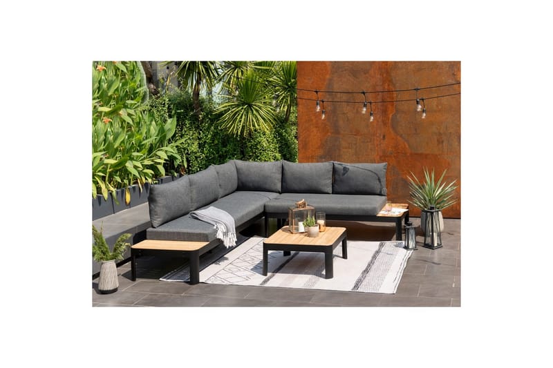 Ulkomöbeliryhmä Lifestyle Garden Portals 2-istuttava & 3-istuttava modulisohva & sohvapöytä - Puutarhakalusteet - Terassiryhmät - Sohvaryhmät ulos