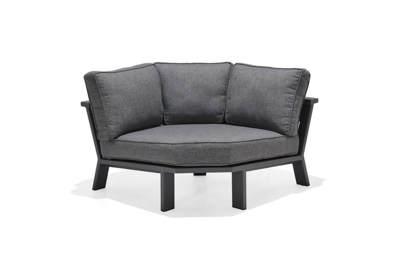 Ulkomöbeliryhmä Lifestyle Garden PALAU 2-istuttava oikea & vasen + 2x kulmasohvatuoli + 2x sivutuoli + sohvapöytä 100 cm - Puutarhakalusteet - Terassiryhmät - Sohvaryhmät ulos