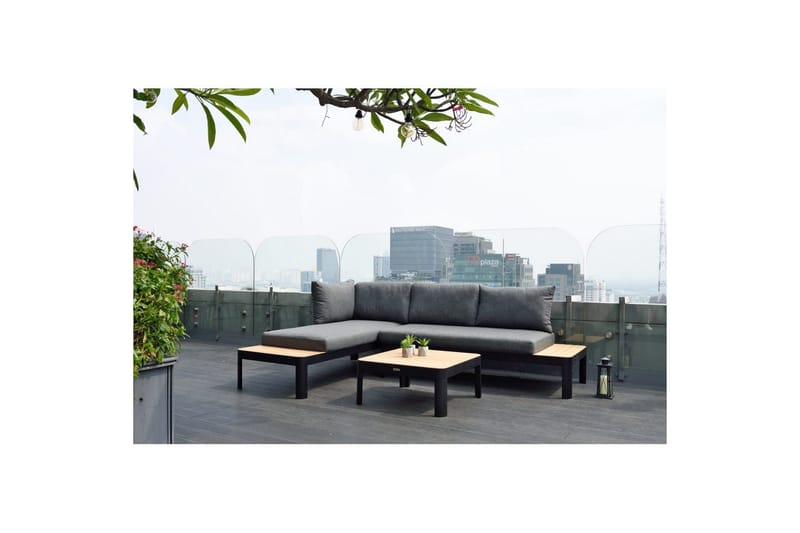 Ulkomöbeliryhmä Lifestyle Garden Portals 2x 2-istuttava modulisohva & sohvapöytä - Puutarhakalusteet - Terassiryhmät - Sohvaryhmät ulos