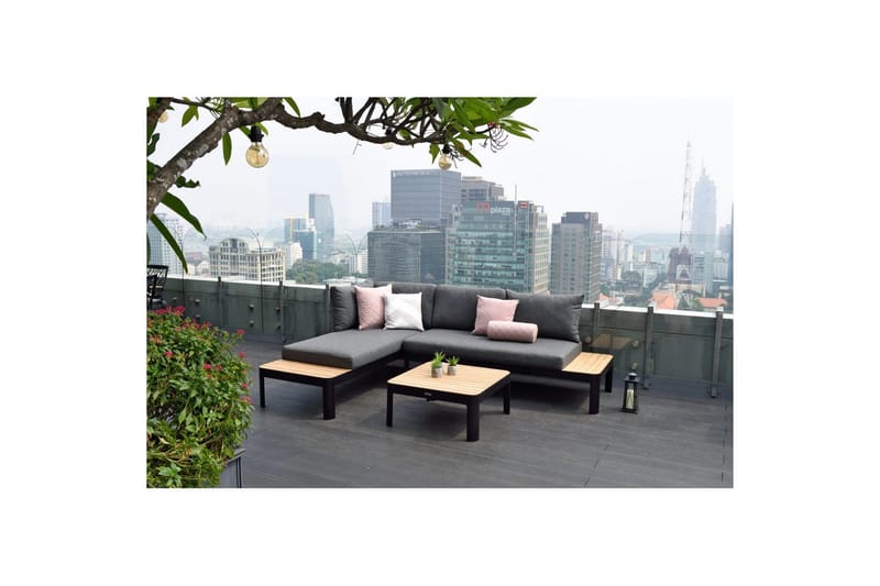 Ulkomöbeliryhmä Lifestyle Garden Portals 2x 2-istuttava modulisohva & sohvapöytä - Puutarhakalusteet - Terassiryhmät - Sohvaryhmät ulos