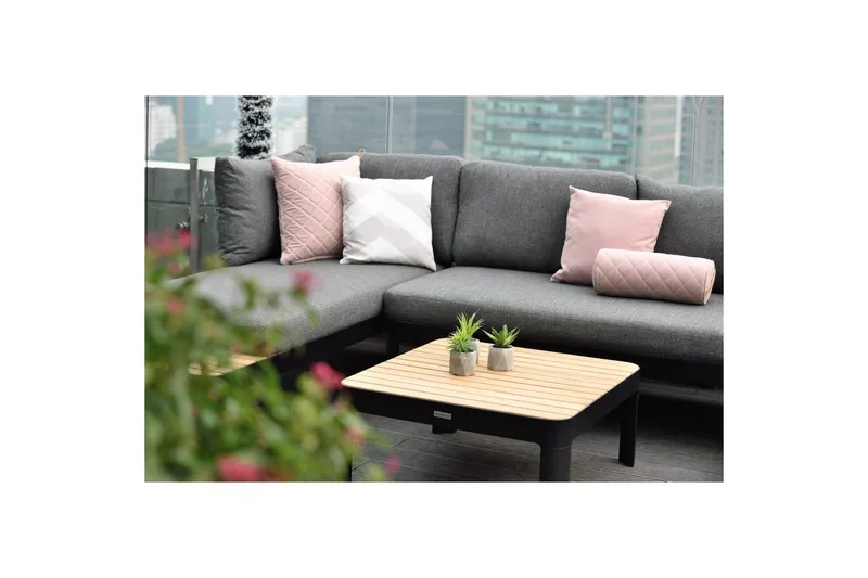 Ulkomöbeliryhmä Lifestyle Garden Portals 2x 2-istuttava modulisohva & sohvapöytä - Puutarhakalusteet - Terassiryhmät - Sohvaryhmät ulos