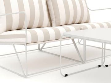 Usteryd 2-istuttava lounge-sohva sarjapöydillä - Beige/Raidallinen - Puutarhakalusteet - Terassiryhmät - Sohvaryhmät ulos