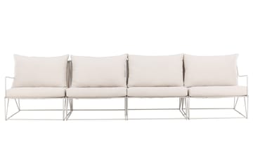 Usteryd 4 istuttava lounge-sohva - Beige - Puutarhakalusteet - Terassiryhmät - Terassisohvat